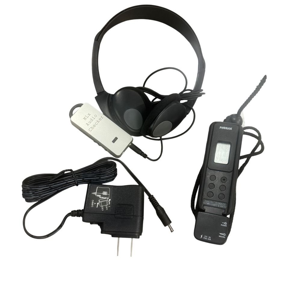 Phonak EasyLink+ FM Transmitter & MLx Audio Checker Bundle Black Excellent